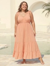 Womens Maxi Summer Dress Size 2X Lightweight Feminine Beachy Resort Wear BOHO