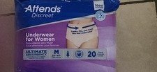 women medium 20 count discreet pink pull-ups.