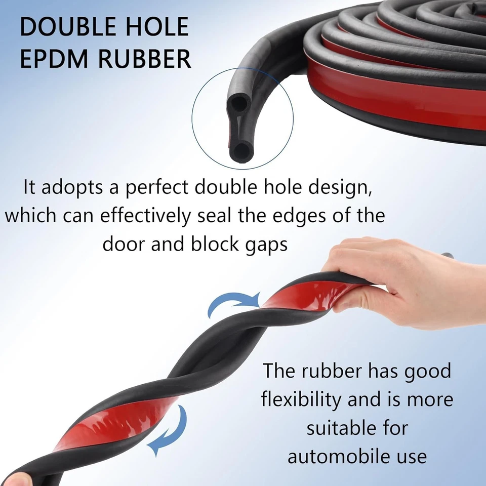 Universal 24.6Ft Car Pickup Truck Bed Tailgate Weatherstrip Seal Strip Cover Foto 4 de 4