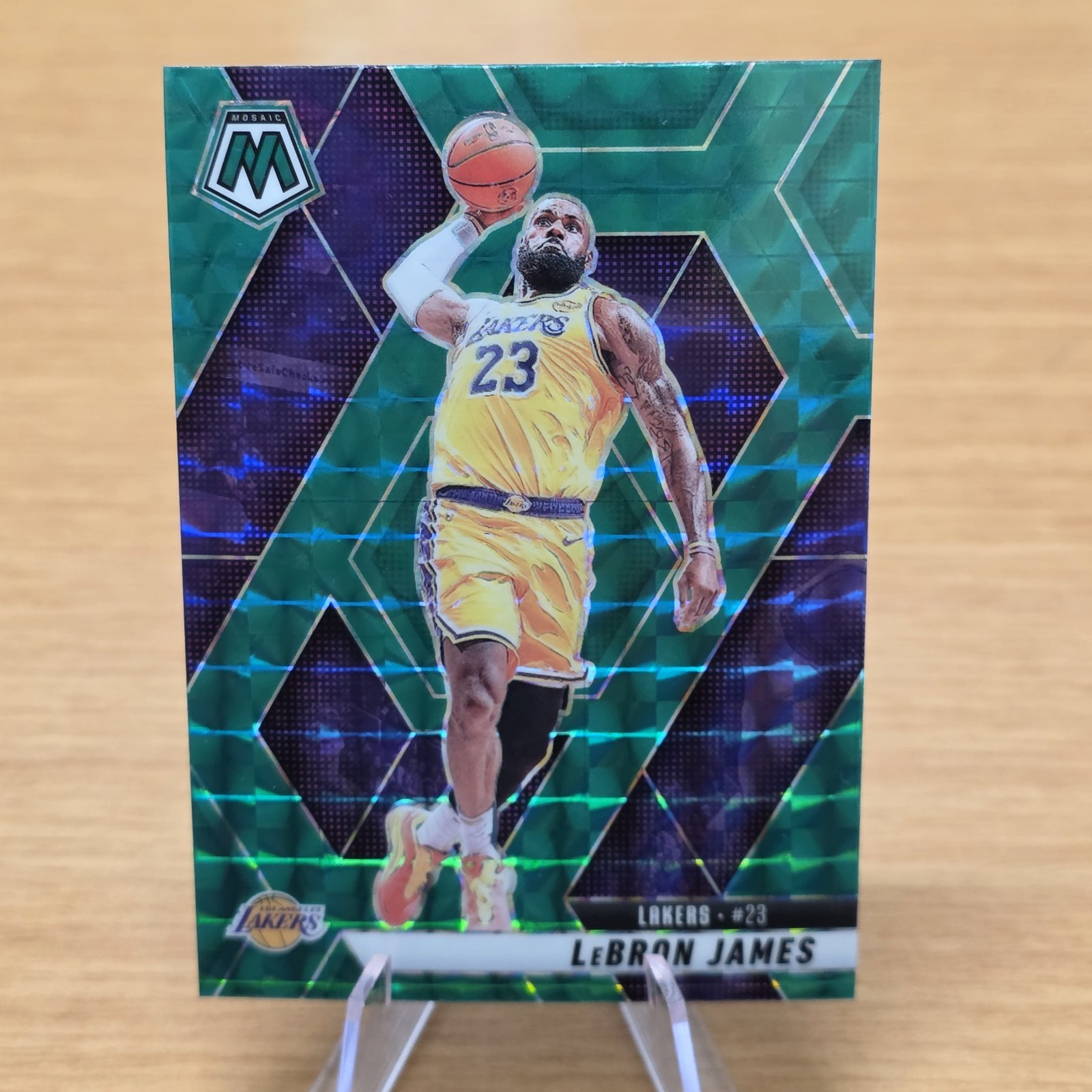 2024-25 Panini Mosaic - LeBron James #180 Green Mosaic Prizm