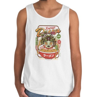 Dusa Vintage Ramen Unisex Heavy Cotton Tank Top. Hades Video Games.