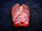 Old Nephrite Jade Stone Carved HongShan Culture Ancient Bug Cicada #11202509 — photo 2