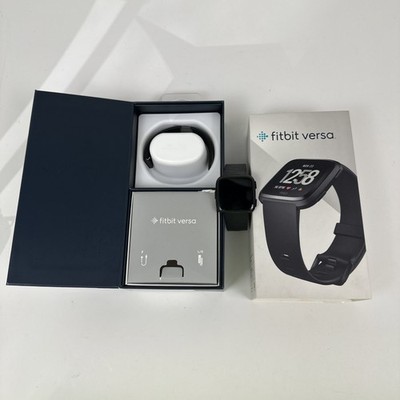 Used Fitbit Versa 1 Smart Watch Not Tested *No Charger* Extra Band Original  Box
