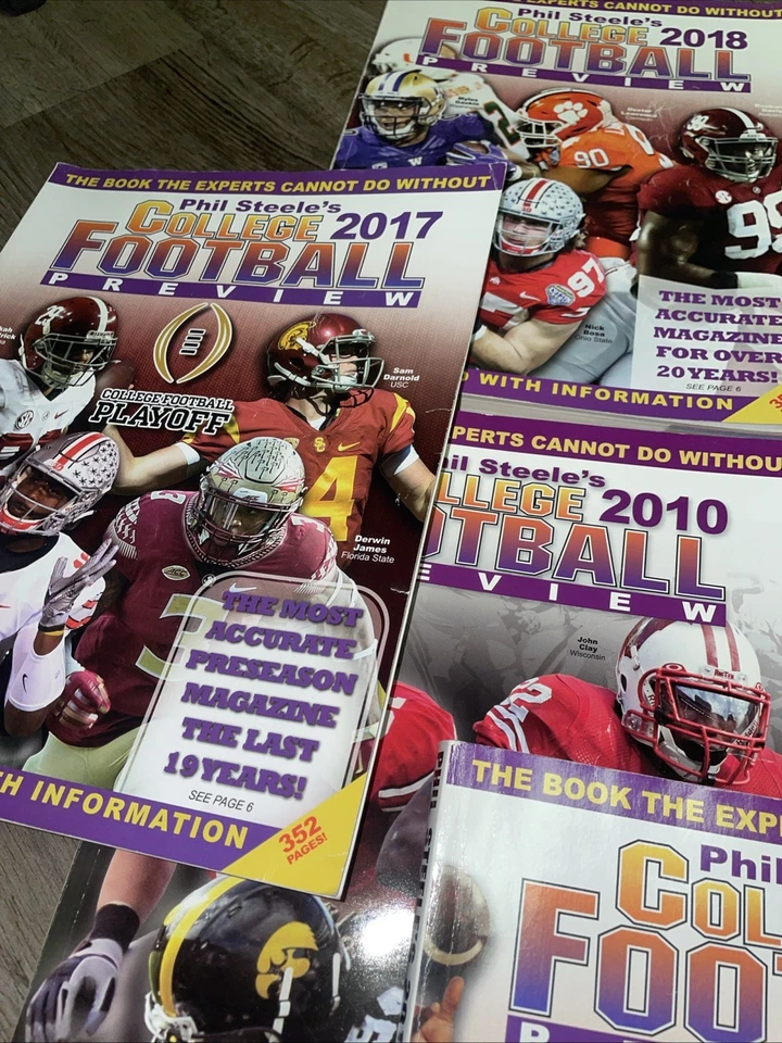 Lot Of 9 Phil Steele’s College Football Preview Magazines - Image 3 of 4