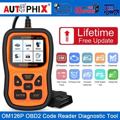 AUTOPHIX OM126P OBD2 Scanner Engine Error Auto Code Reader for Diesel Gasoline