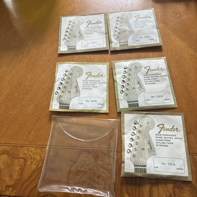 Vintage 1960 s Fender Packets 153 SL, 154 SL, 155 SL, 156 SL. Incomplete/opened