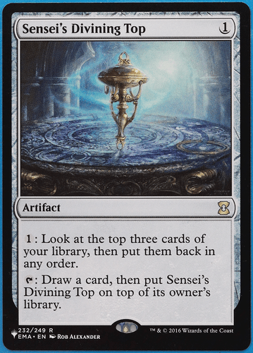 Sensei's Divining Top (The List) Eternal Masters NM Rare CARD (507445) ABUGames - Picture 1 of 2