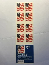 U. S. Conv. Pane of 20 Denominated SC 3636c Flag MNH PL S1111 2002