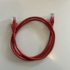 RJ45 to RJ45 Snagless Network Cable Plug Hoods Boots 1m, Red, Cat5