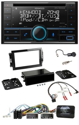 Kenwood CD 2DIN DAB USB Steering Wheel Bluetooth Car Stereo for Dodge Jeep