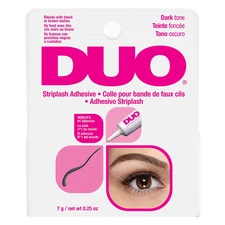 Strip Eyelash Adhesive for Strip Lashes, Dark Tone, 0.25 Oz, 1-Pack