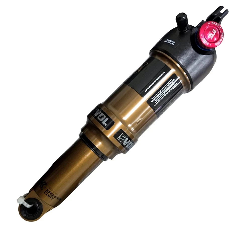 Nuevo amortiguador trasero de aire remoto FOX Factory Float EVOL 2025 - 210 mm x 55 mm kashima Foto 2 de 4