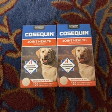 2x Cosequin Joint Health Supplement For Dogs All Sizes 120 Chewable Tablets MSM