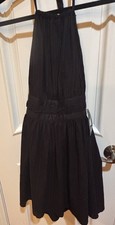 Women's Tie Back Mini Fit and Flare Dress Wild Fable Black Size S NWT