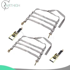 Brand New 2 Tow Dolly Basket Straps w/ 2 ratchets with J-Hook