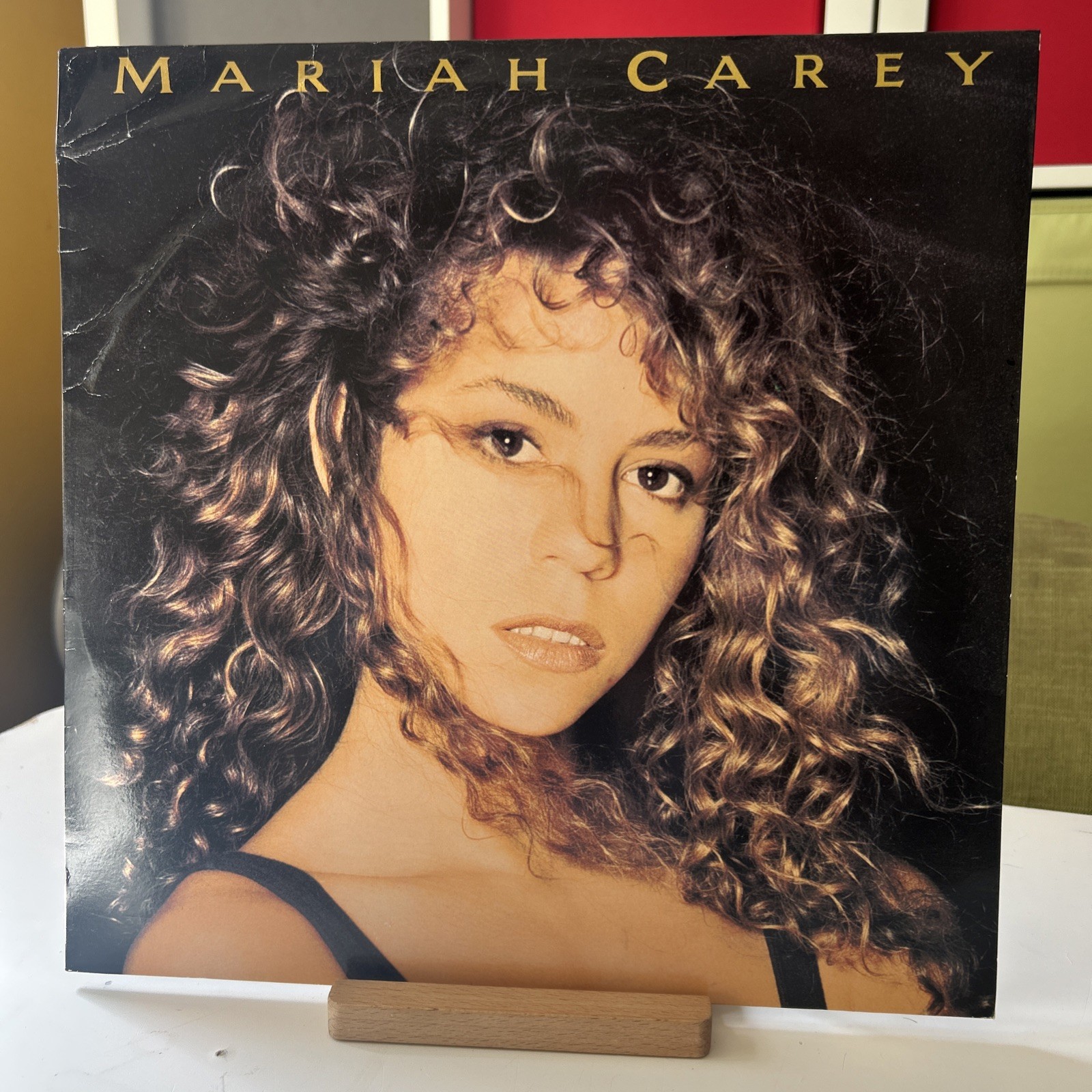 Mariah Carey Self-Titled LP vinyl UK Cbs 1990 with inner sleeve 4668151 EX/VG+