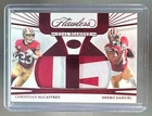 Christian McCaffrey Deebo Samuel 2024 Panini Flawless Ruby Diamond Patch /15