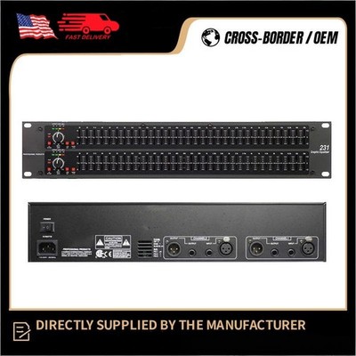 Graphic Equalizer 31-Band Stereo EQ for Home Audio, Dual Channel Professional DJ