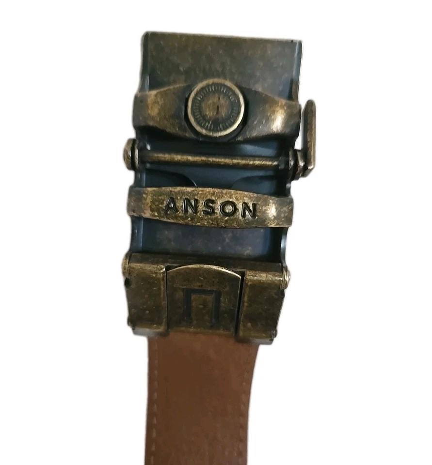 anson belt buckle /Belt Classic Curve Antiqued Gold - Image 2 of 4