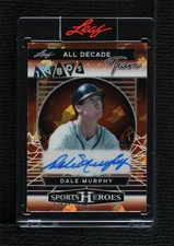 2025 Leaf Metal Sports Heroes Orange Crystals 1/5 Dale Murphy #D80-DM1 Auto h6c