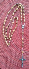 Olive Wood Rosary Prayer from the Holy Land 21"