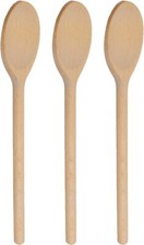 14 Inch Long Wooden Spoons for Cooking - Oval Wood Mixing Spoons for Baking, ...