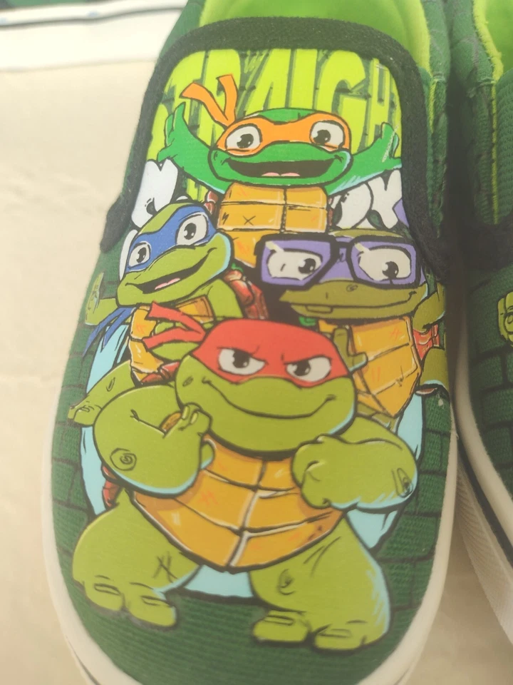 Chinelo Teenage Mutant Ninja Turtles Mutant Mayhem criança meninos/meninas tamanho 7 novo - Imagem 4 de 4