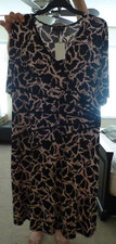 Connected Dress Pink and Navy Size 24W NEW with Tags