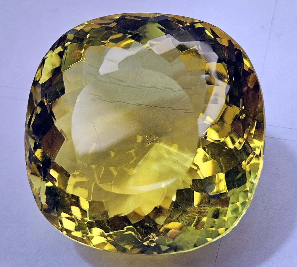 Yellow Huge Size Topaz Cushion Cut 430+ Ct EGL Loose CERTIFIED Gemstone KH993 - Image 2 of 4