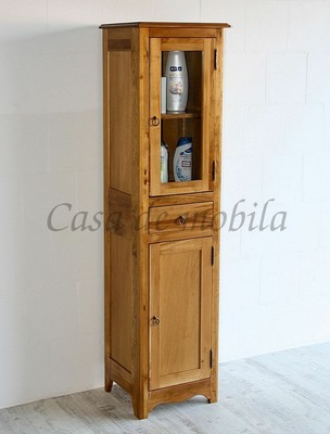 Massivholz Badezimmer Schrank Honigfarben Bad Hochschrank Bad Schrank Vitrine Ebay