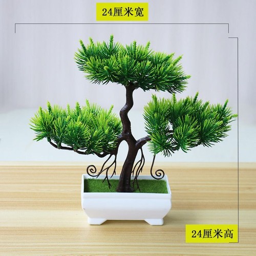 Artificial Pine Tree Potted Bonsai Plant Simulation Home Garden Decoration - Picture 11 of 51