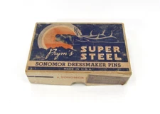 Vintage Prym's Super Steel Dress Maker Sonomer Pins Elk  1 lb. No. 20 Bank Pins