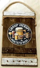 Rustic Wall Decor ( Group Therapy Practiced Here) Made in Florida USA