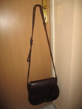 alte Leder Umhängetasche braune Vintage Leder Tasche,alte Jagdtasche