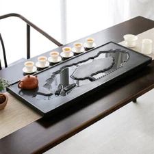 embossed tea tray handmade heavy tea table water draining reservoir serving tray