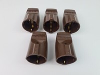 5 X Pvc Schuko Kupplung Braun Schlagfest Kupplung Pvc Schutzkontakt Braun