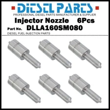 6Pcs Diesel Fuel Injector Nozzle Tips NP-DLLA160SM080 for Mitsubishi 6D16 6D17