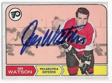 JOE WATSON Autographed Signed 1968-69 OPC card #90 Philadelphia Flyers COA