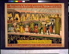 8" x 10" 1899 The Barnum & Bailey Greatest Show on earth