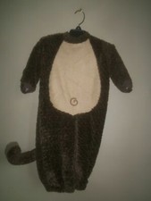 INCHARACTER MONKEY BROWN BODY HALLOWEEN COSTUME DRESS UP SIZE LARGE 18 24 MOS