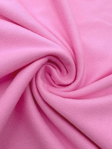 NEW Med. Women's Black on Pink Crop T-Shirt. Short-Sleeve Poly Soft Stretch - Picture 3 of 3