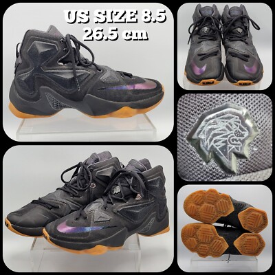 NIKE LEBRON XIII BLACK LION ANTHRACITE BASKETBALL SNEAKERS 807219