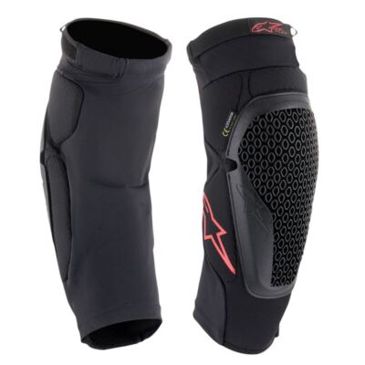 Alpinestars 2025 Bionic Flex Knee Protectors Black Red  MX Motocross Off Road