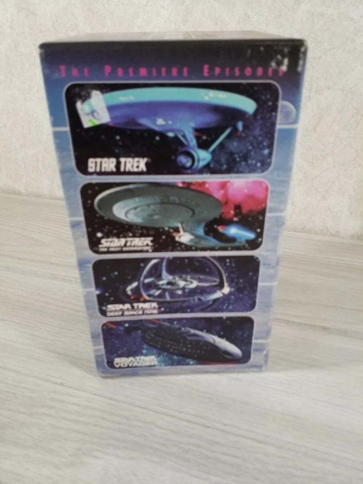 Star Trek - The Premiere Episodes (VHS,4-Tape Set) W4 set box - Image 3 of 4