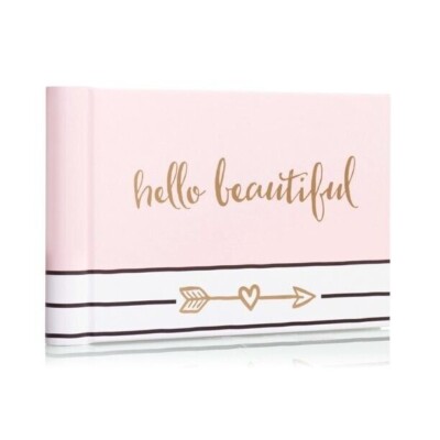 PEARHEAD HELLO BEAUTIFUL BRAG BOOK, PINK *DISTRESSED PKG