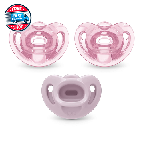Comfy Orthodontic Pacifiers, 0-6 Months, 3 Pack