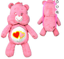 Care Bears Love A Lot Pink 17" Plush Mini Backpack Pouch Bag Tote New Gift