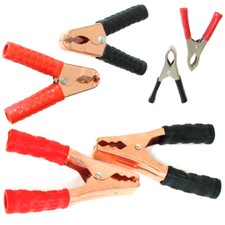 Crocodile Clips Alligator Clamps Electrical Cable Terminal Car Battery Electric