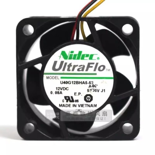 Ventilateur De Refroidissement U40G12BHA5-52 A87 Server Cooler Fan 12V 0.08A Double Roulement à Billes 40x40x20mm