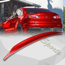 For 2008-2017 Mitsubishi Lancer Evo 10 Painted Red Rear Trunk Duck Lid Spoiler For 2008-2017 Mitsubishi Lancer Evo 10 Painted Red Rear Trunk Duck Lid Spoiler